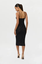 Stretch Lace Midi Dress