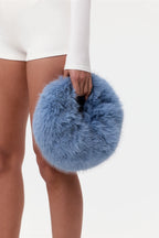 Faux Feather Mini Handbag